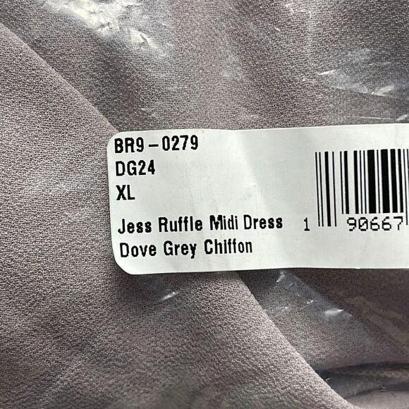 NWT Show me your MuMu Jess Ruffle Midi dress size XL - Picture 3 of 6